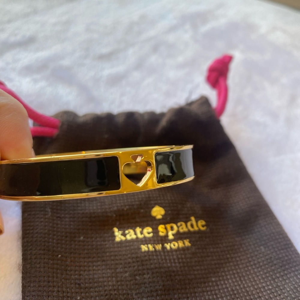 Kate Spade Black and Gold Bangle Bracelet - Picture 5 of 5